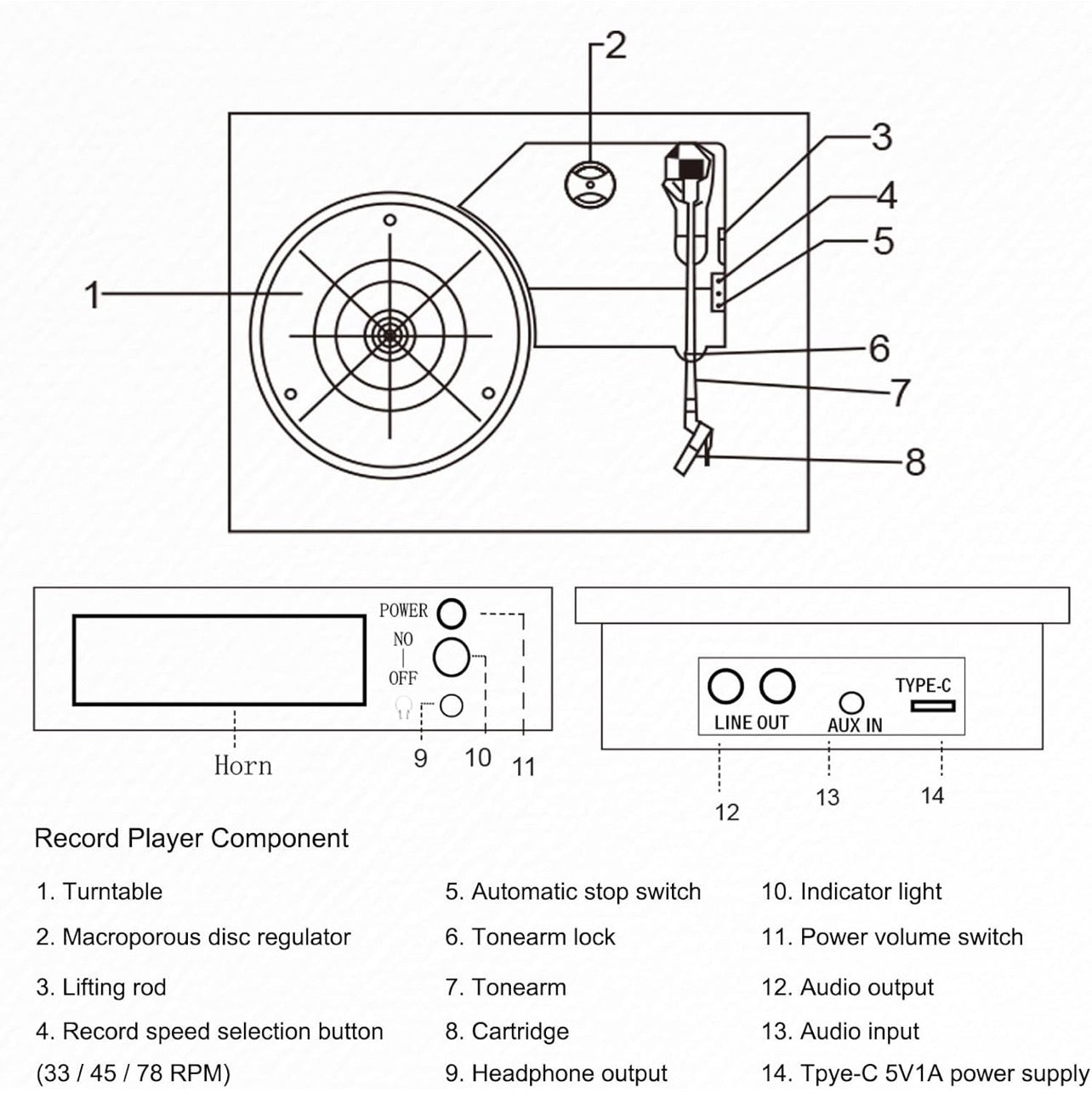 Brivona Record Player