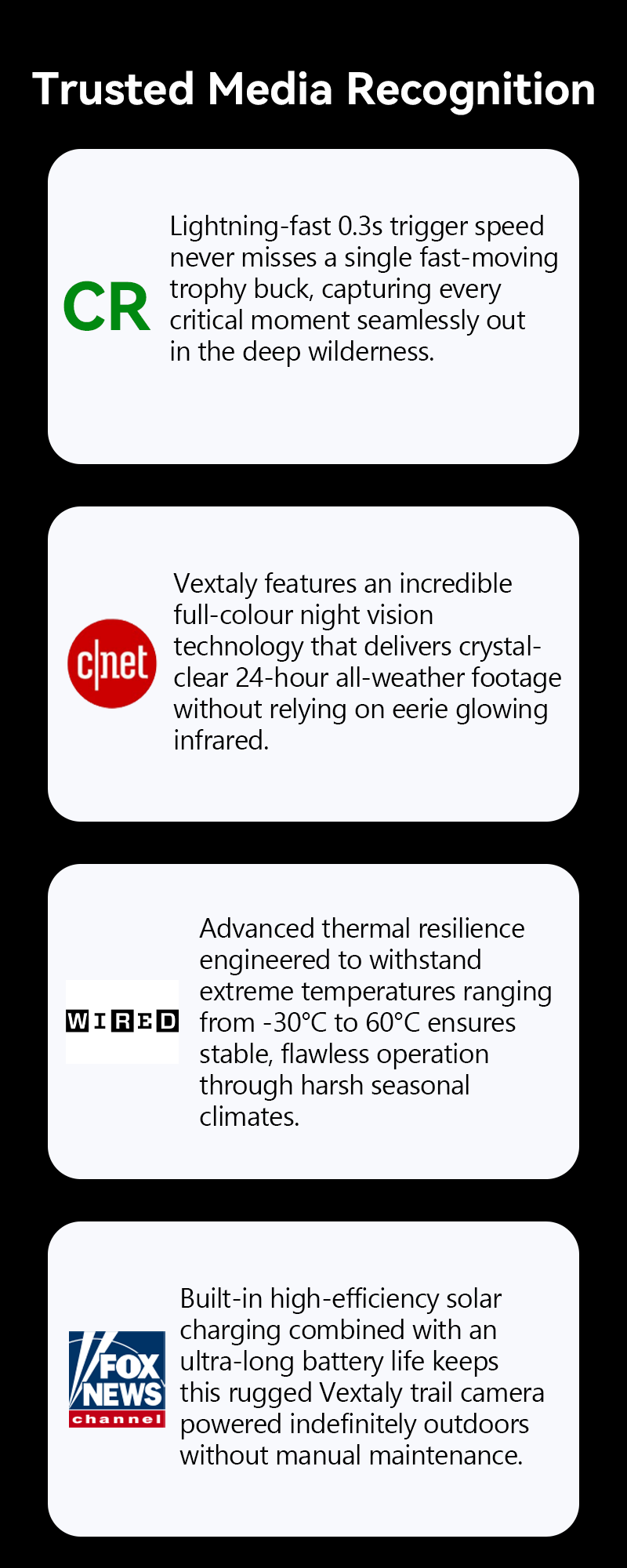 Vextaly Trail Camera feature graphic
