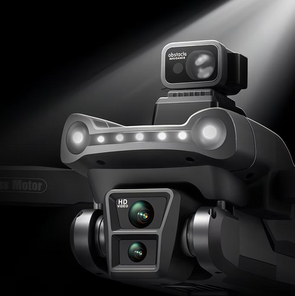 Aerudon AIR+ GPS Drone with camera and lights on a dark background