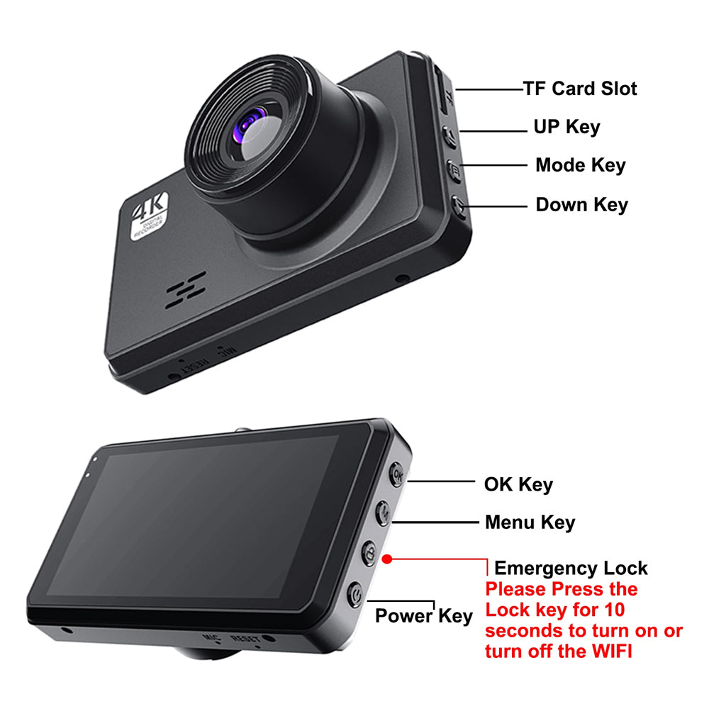 Bytech 4K Full HD Smart Dash Cam - installation step 3 insert car charger into cigarette lighter and connect power