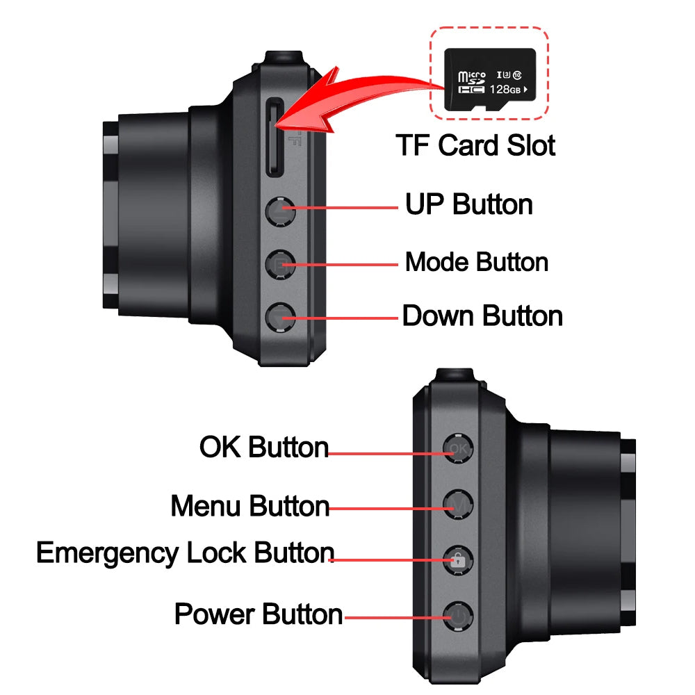 Bytech 4K Full HD Smart Dash Cam - installation step 4 completed install view from inside windshield