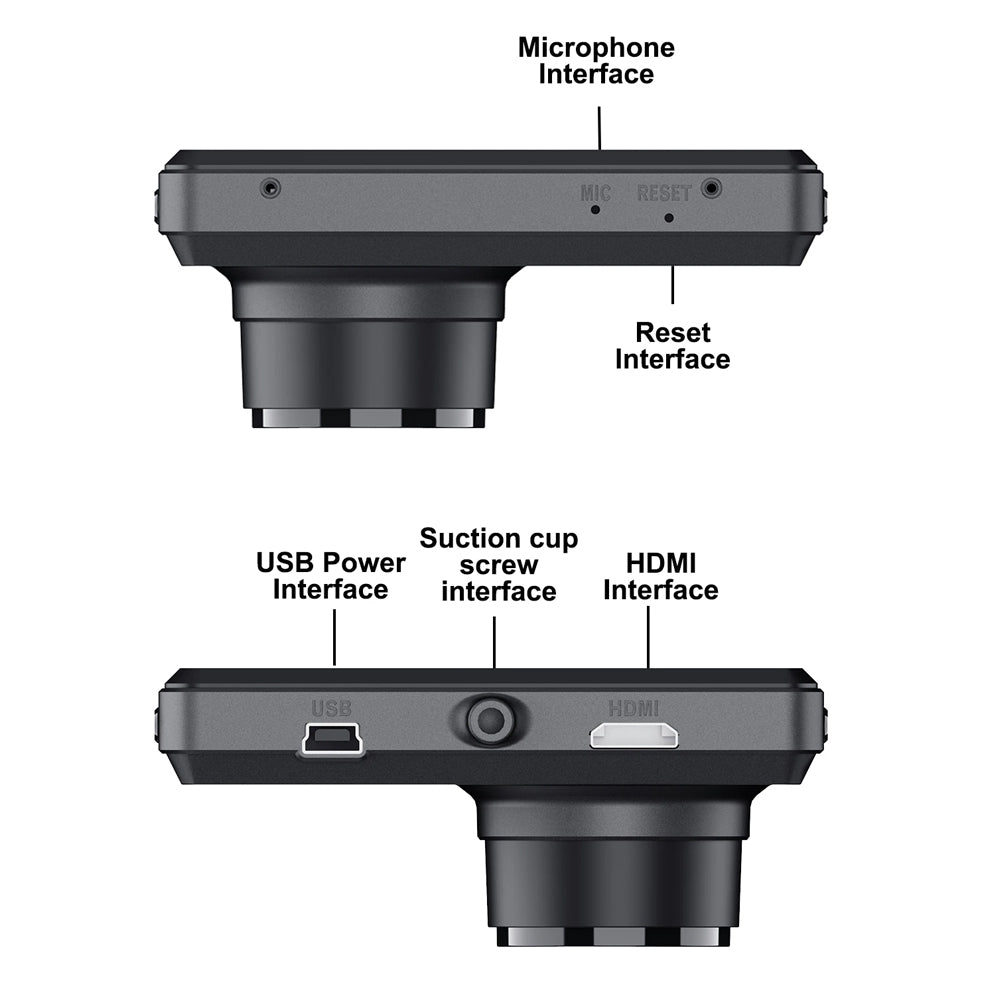 Bytech 4K Full HD Smart Dash Cam - installation step 2 hide power cord in window gap along routing guide