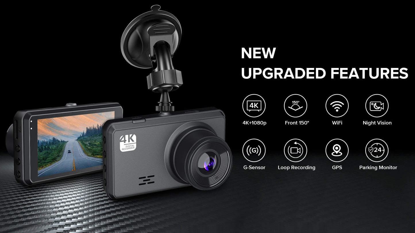 Bytech 4K Full HD Smart Dash Cam - app notifications banner know what is happening when it happens with picture alerts