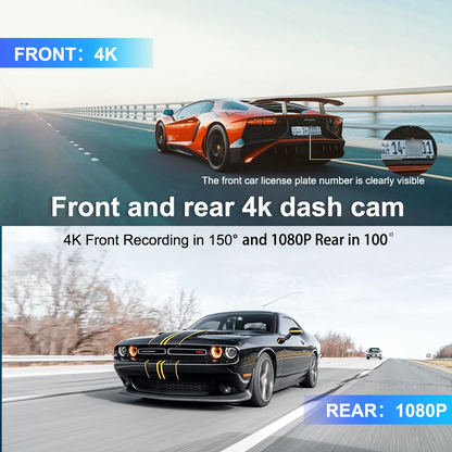 Bytech 4K Full HD Smart Dash Cam - carousel view 4 4K night vision and parking monitor features