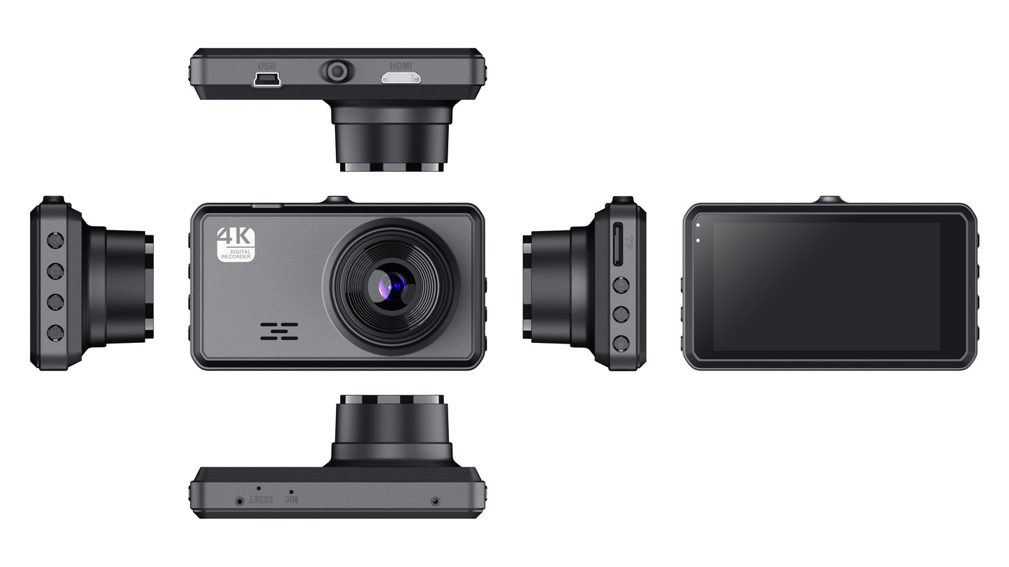 Bytech 4K Full HD Smart Dash Cam - carousel view 7 ultra-wide 4K footage sample captured on road at full resolution