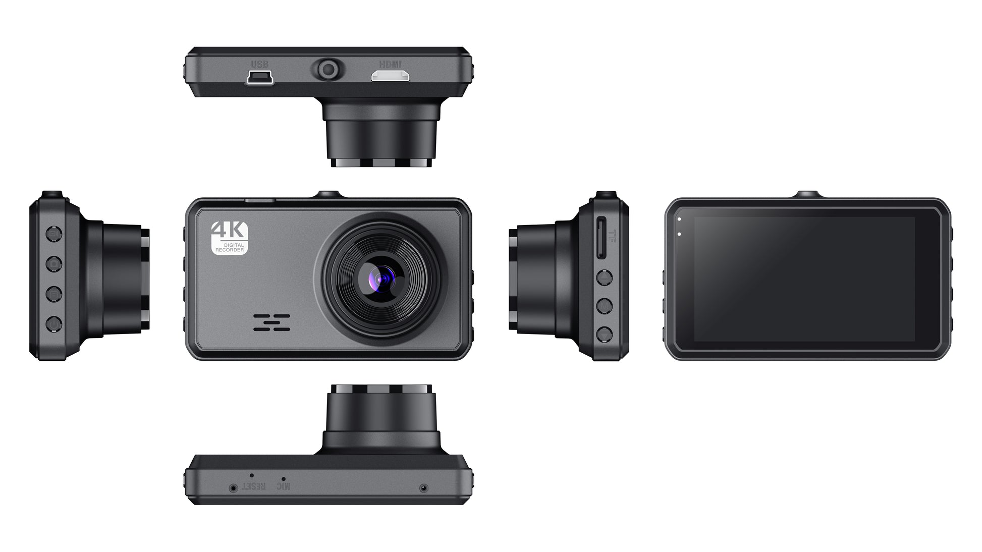 Bytech 4K Full HD Smart Dash Cam - carousel view 7 ultra-wide 4K footage sample captured on road at full resolution