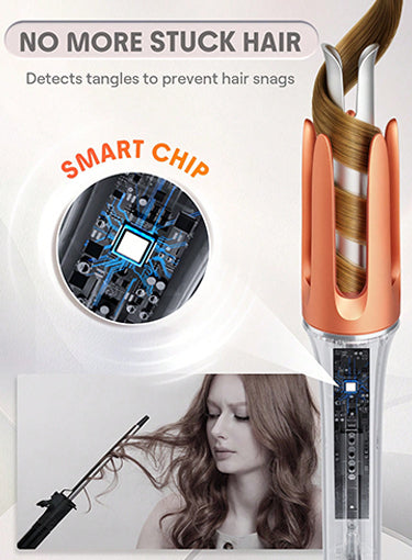 Bytech Automatic Hair Curler with smart chip technology on a white background