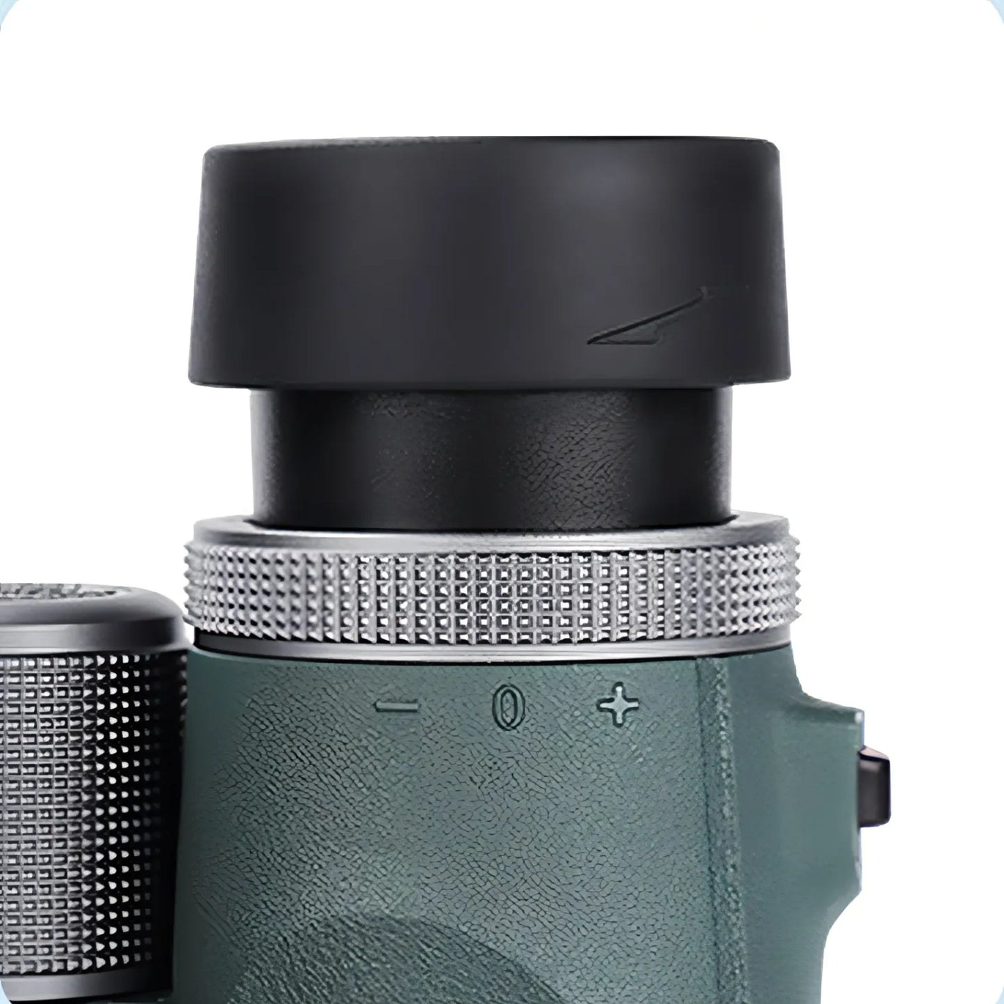 Close-up of a Bytech Binoculars with a focus on the eyecup and control buttons on a white background.