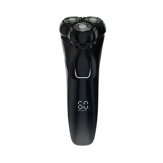 Black Bytech Electric Shaver with digital display on a white background