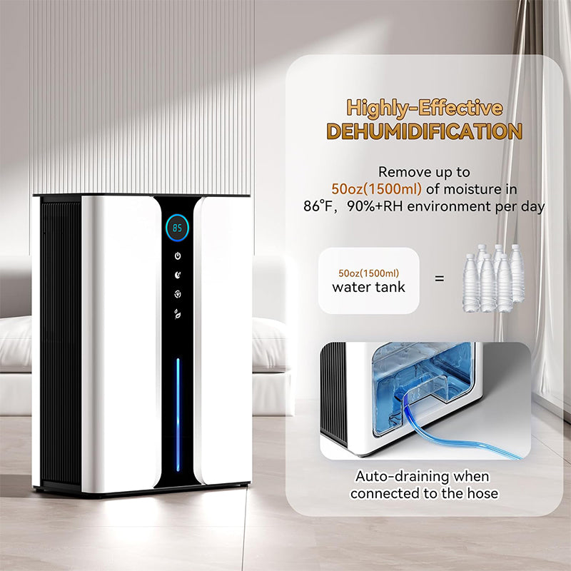 Bytech H10 Dehumidifier automatic drainage - water pipe connection for hands-free continuous drainage