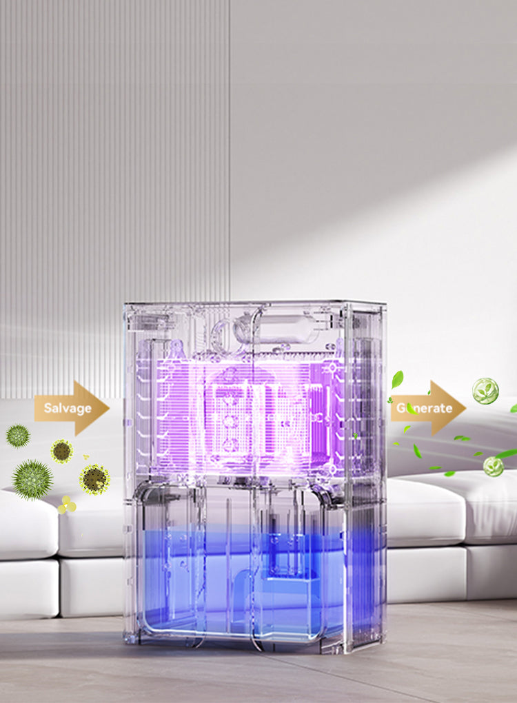 Bytech H10 Dehumidifier feature portrait 5 - compact white design with control panel detail