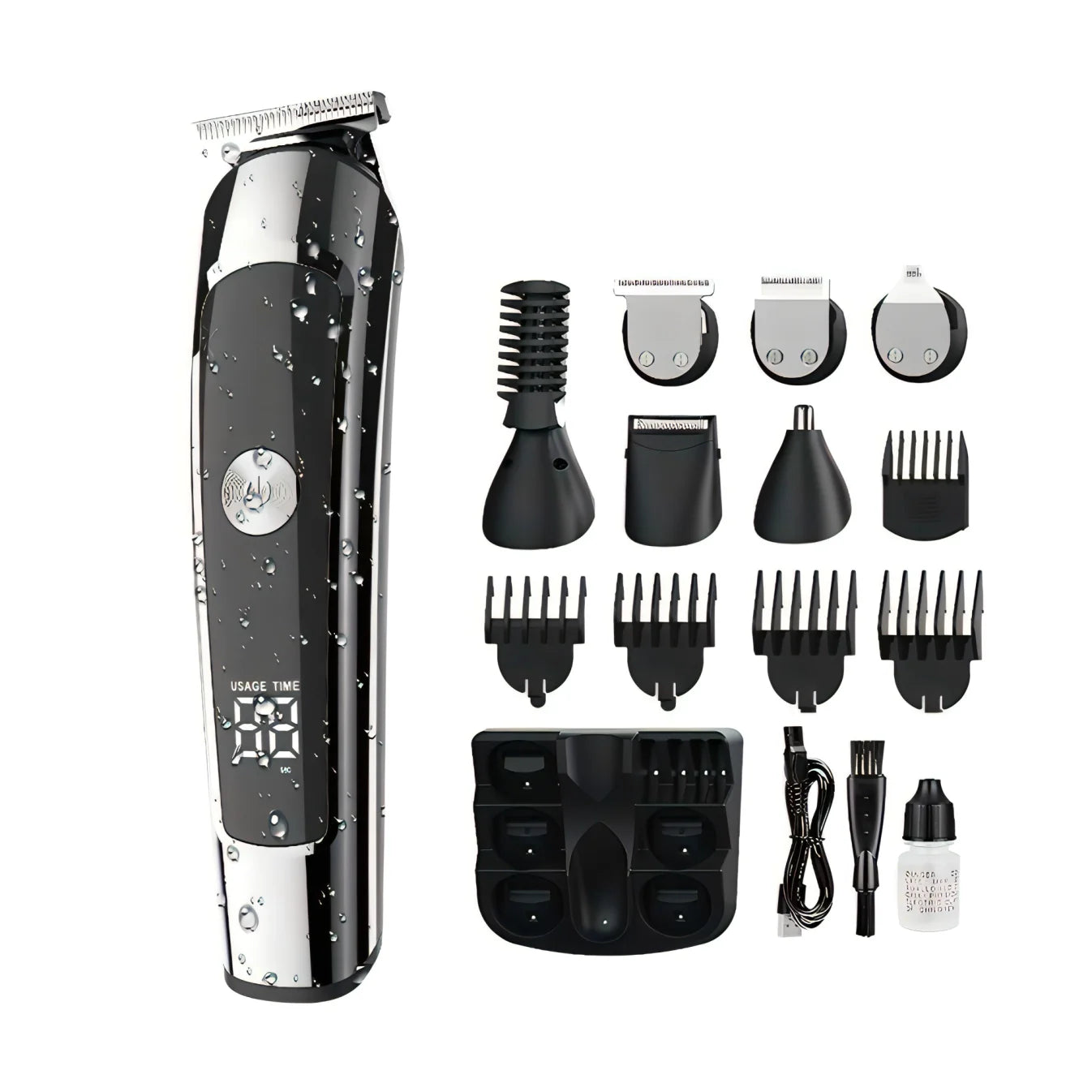 Bytech Hair Clipper set with attachments on a white background