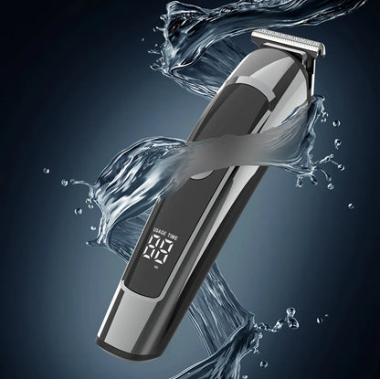 Bytech Hair Clipper with water splashes on a dark background