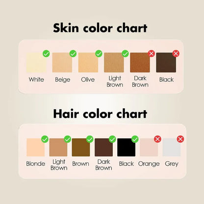 Bytech IPL Hair Removal suitable for all hair and skin types - deep blonde to black pure white to deep brown