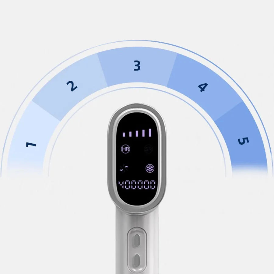Bytech IPL Hair Removal 5 energy levels - Level 1 delicate skin Levels 2-5 hair removal modes