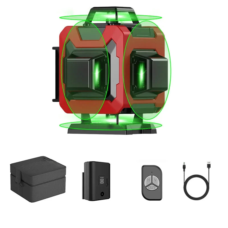 Bytech Laser Level with accessories on a white background
