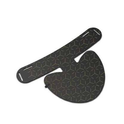 Black Bytech Led Face Mask with geometric pattern on a white background