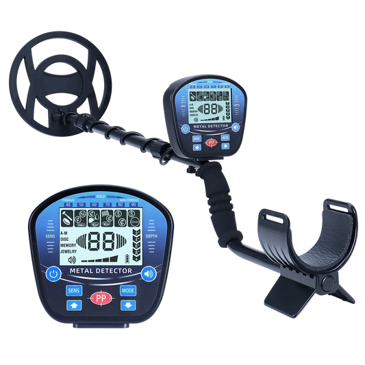 Bytech Metal Detector with two screens on a white background