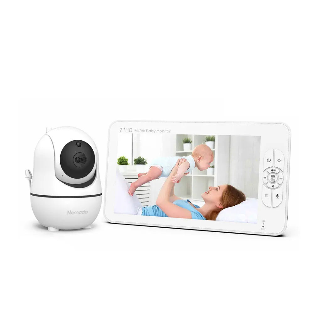 Bytech Smart Baby Monitor with 7-Inch HD Display – Large Screen Baby Camera with Night Vision and Two-Way Audio

