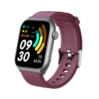 Bytech Smartwatch with a purple band on a white background
