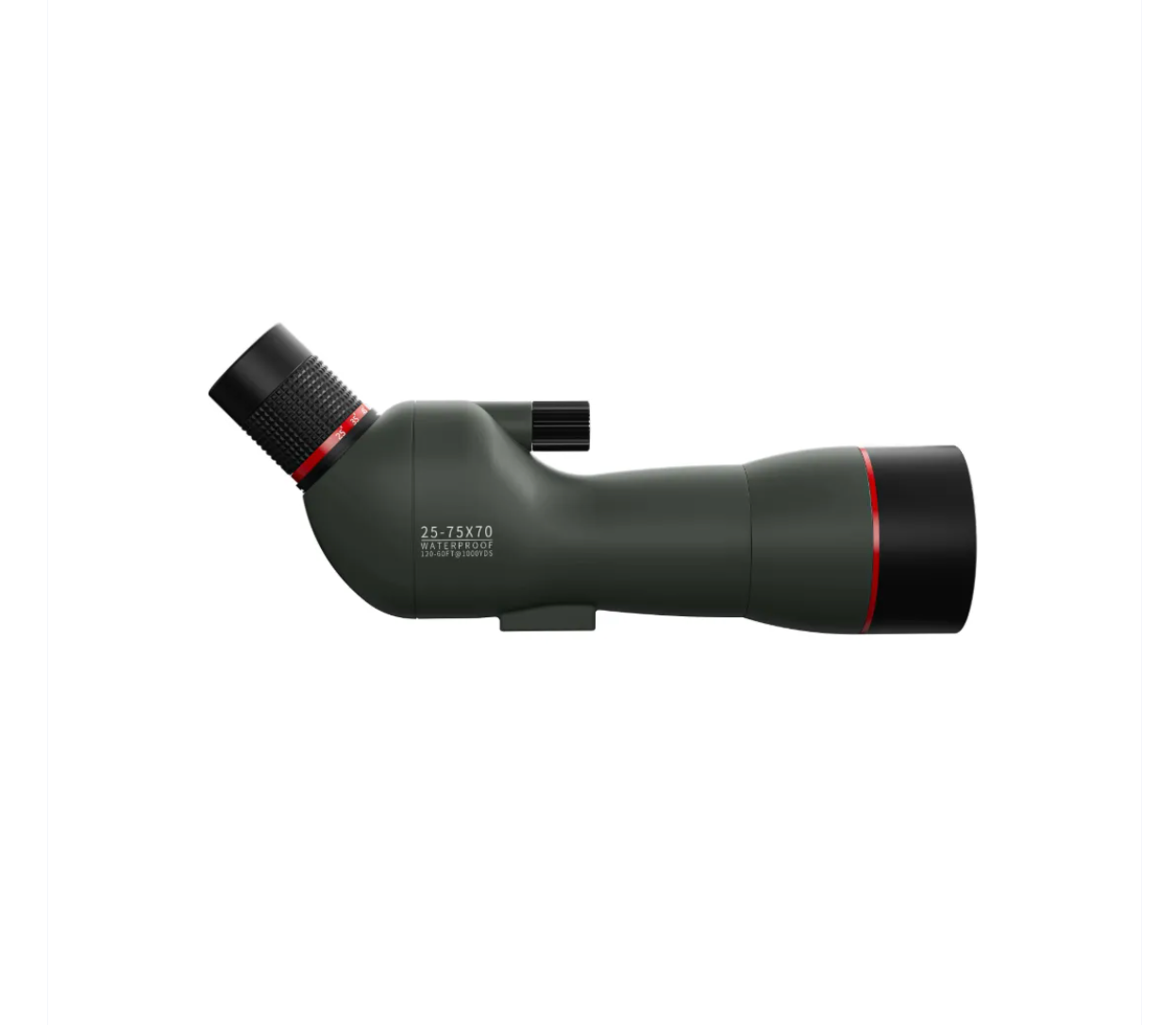 White Bytech Spotting Scope component with metal connectors on a white background