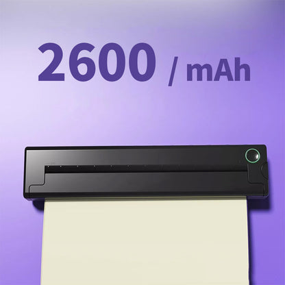 Black Bytech Tattoo Printer with '2600 mAh' text on a purple background