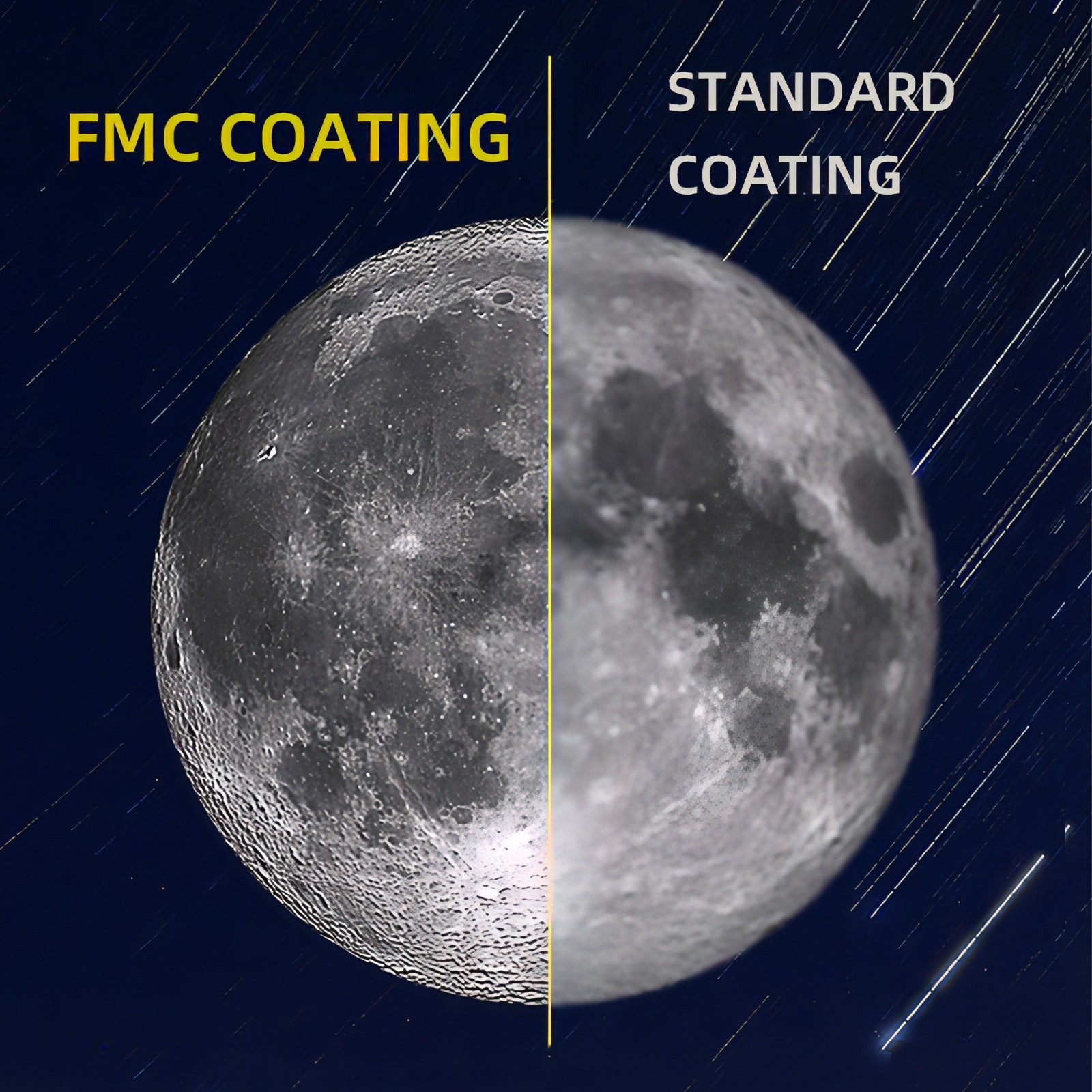 Bytech Telescope FMC coating technology - reduces reflections and light loss for clearer brighter images