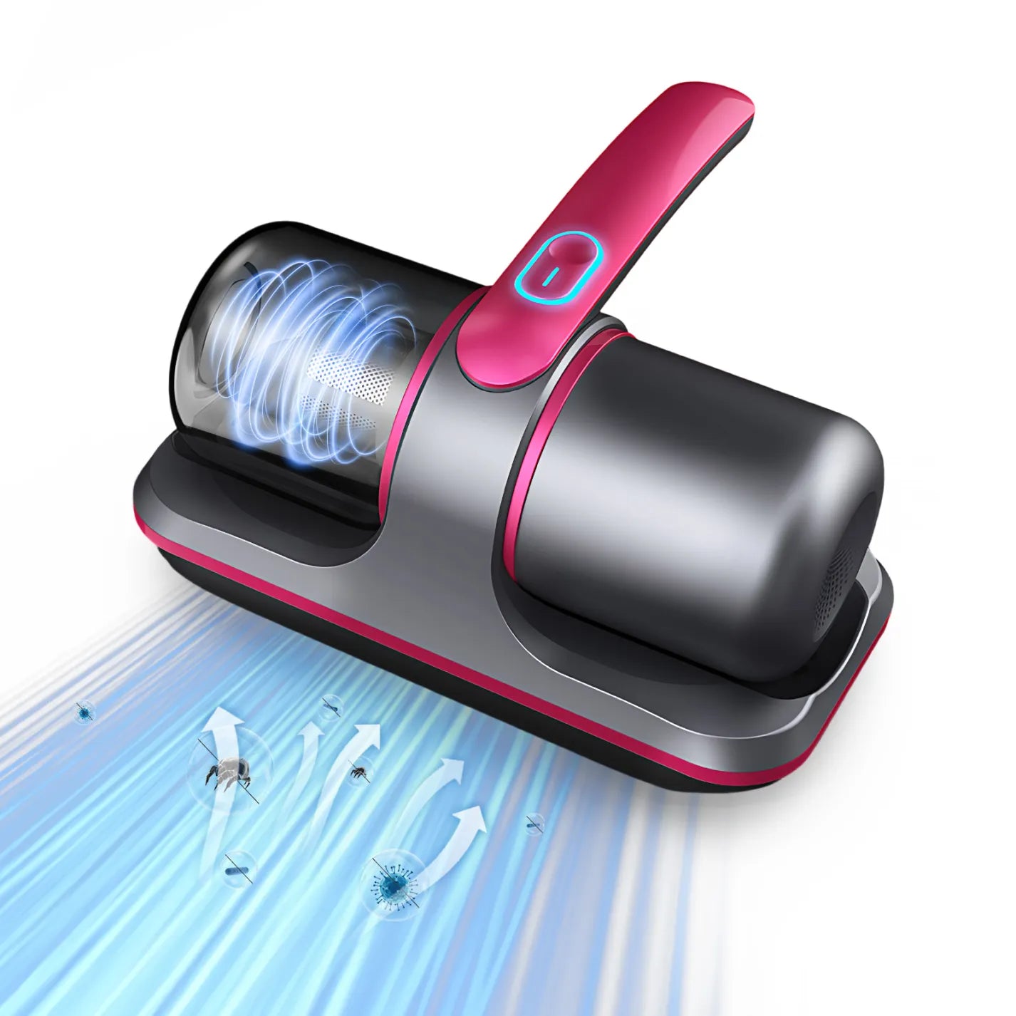 Fracix Mattress Vacuum head with pink and black design on a white background