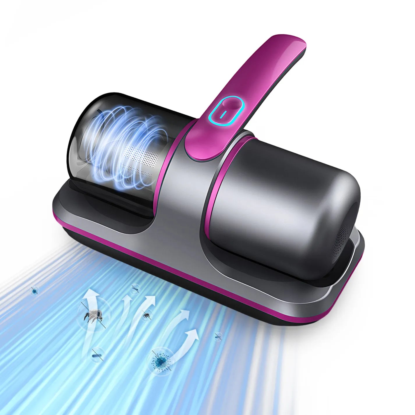 Fracix Mattress Vacuum head with pink and black design on a white background