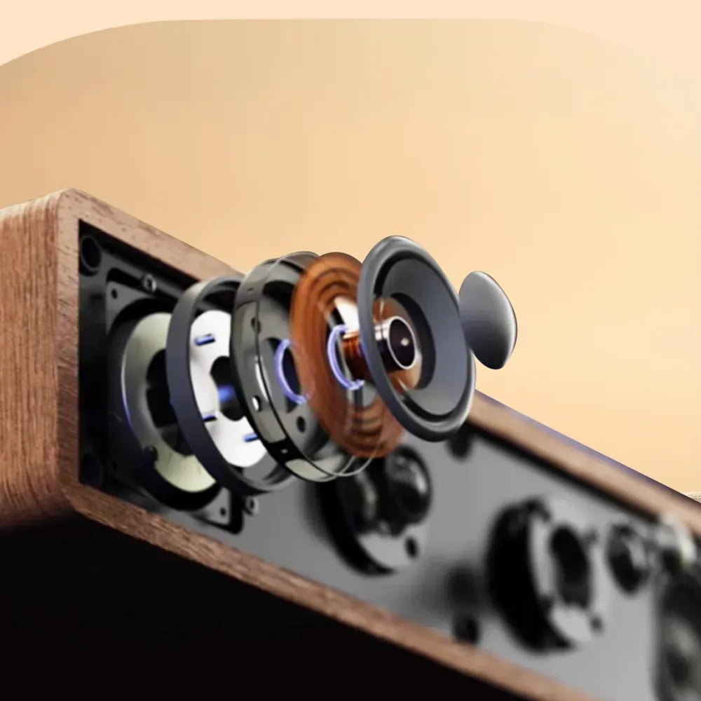 Lumivo Hi-Fi sound quality feature - large magnetic speakers deep bass crystal-clear highs
