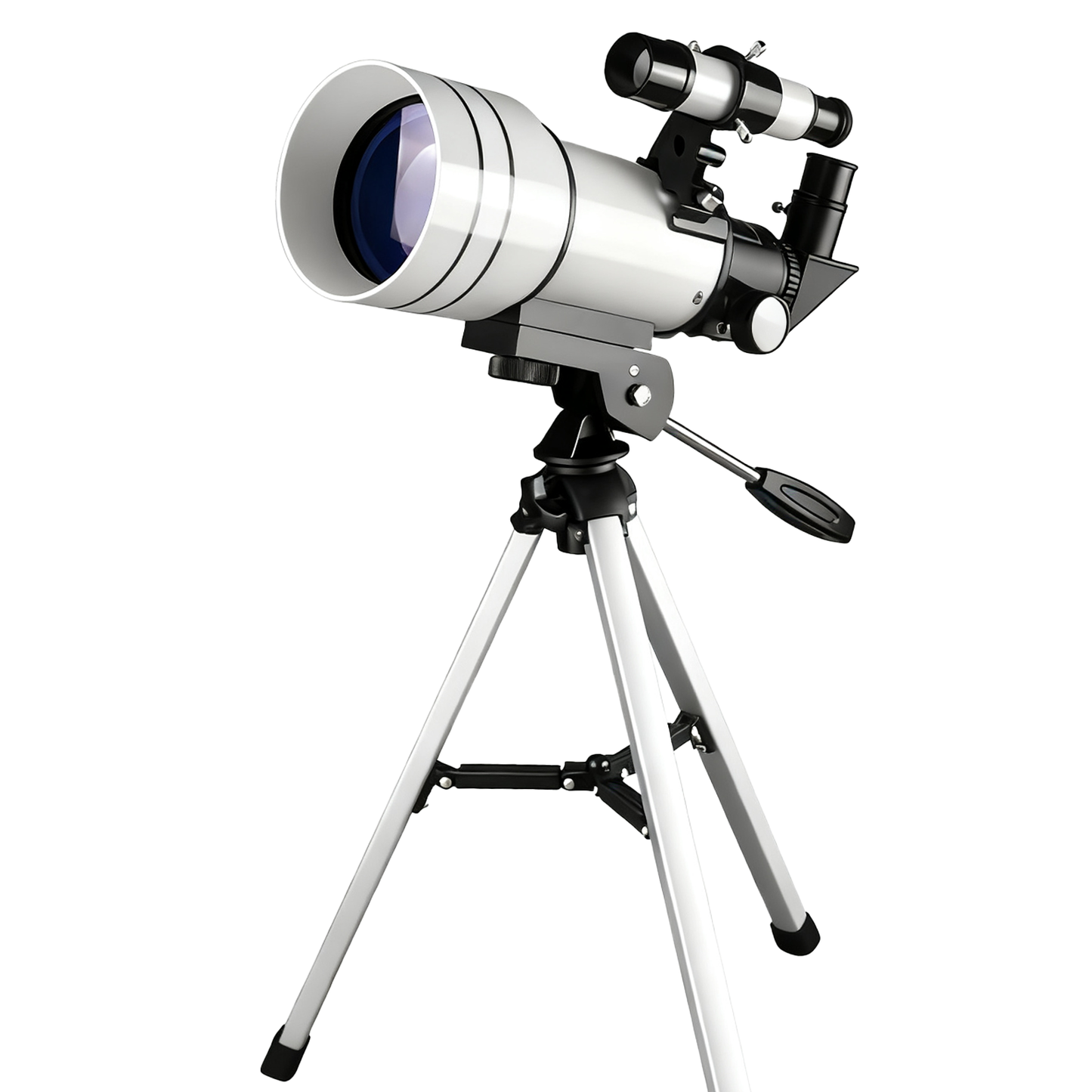 Noxus Astronomical Telescope - 70mm aperture 300mm FMC refractor with finderscope zenith prism and tripod