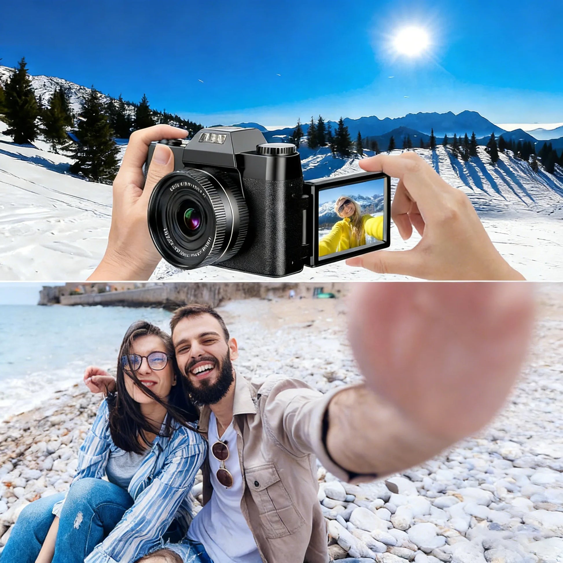 Oliventa Camera 3 Inch Flip Screen Timer