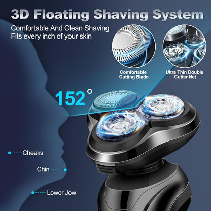 Sekoda Electric Shaver Pro8 system with 3D floating technology on a dark background
