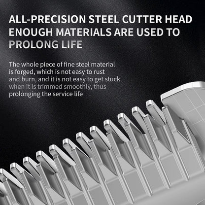 All-precision steel Snipawsi Pet Hair Clippers with text on a black background