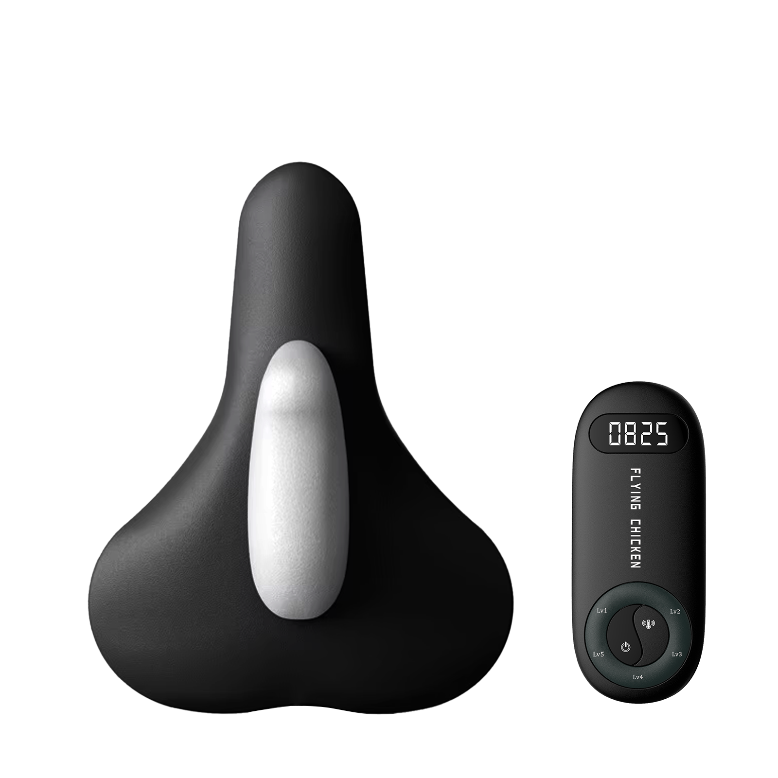 Black and white Sonora Pelvic Floor Trainer with digital display on a white background
