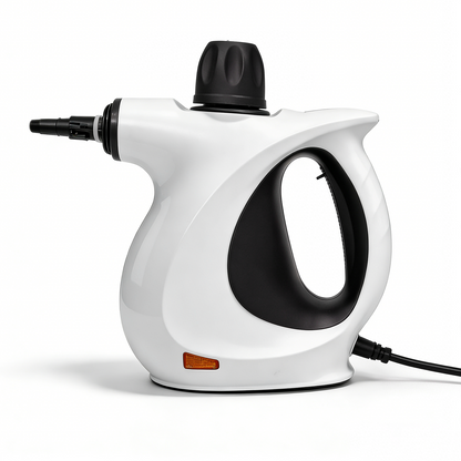White Stonnic Steam Cleaner with black accents on a white background