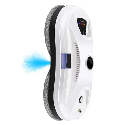 White Valisus Window Cleaning Robot with gray circular component on a white background