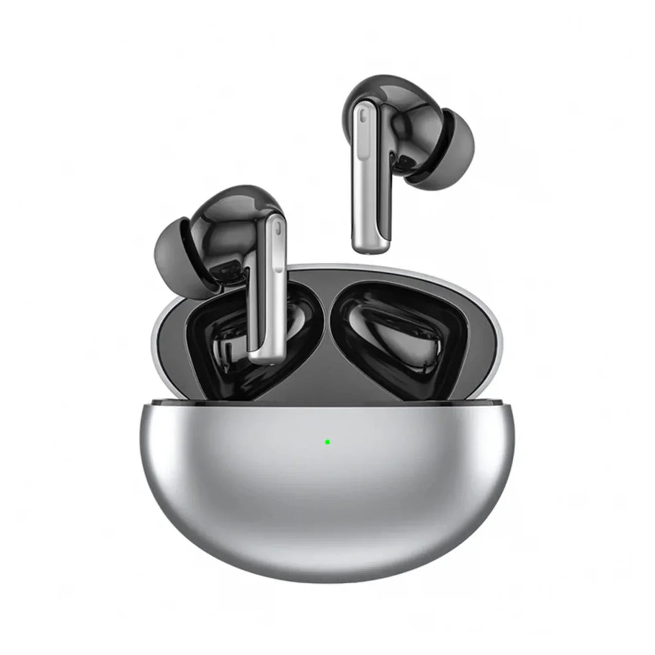 Vantiro Wireless Earbuds with charging case on a white background