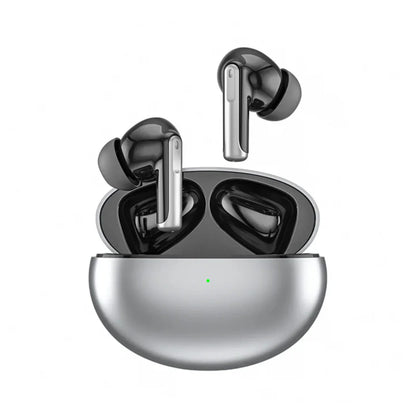 Vantiro Wireless Earbuds with charging case on a white background