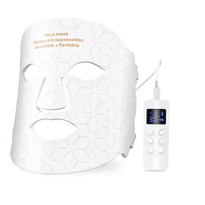 White Vassco GlowPro LED Mask with digital controller on a white background