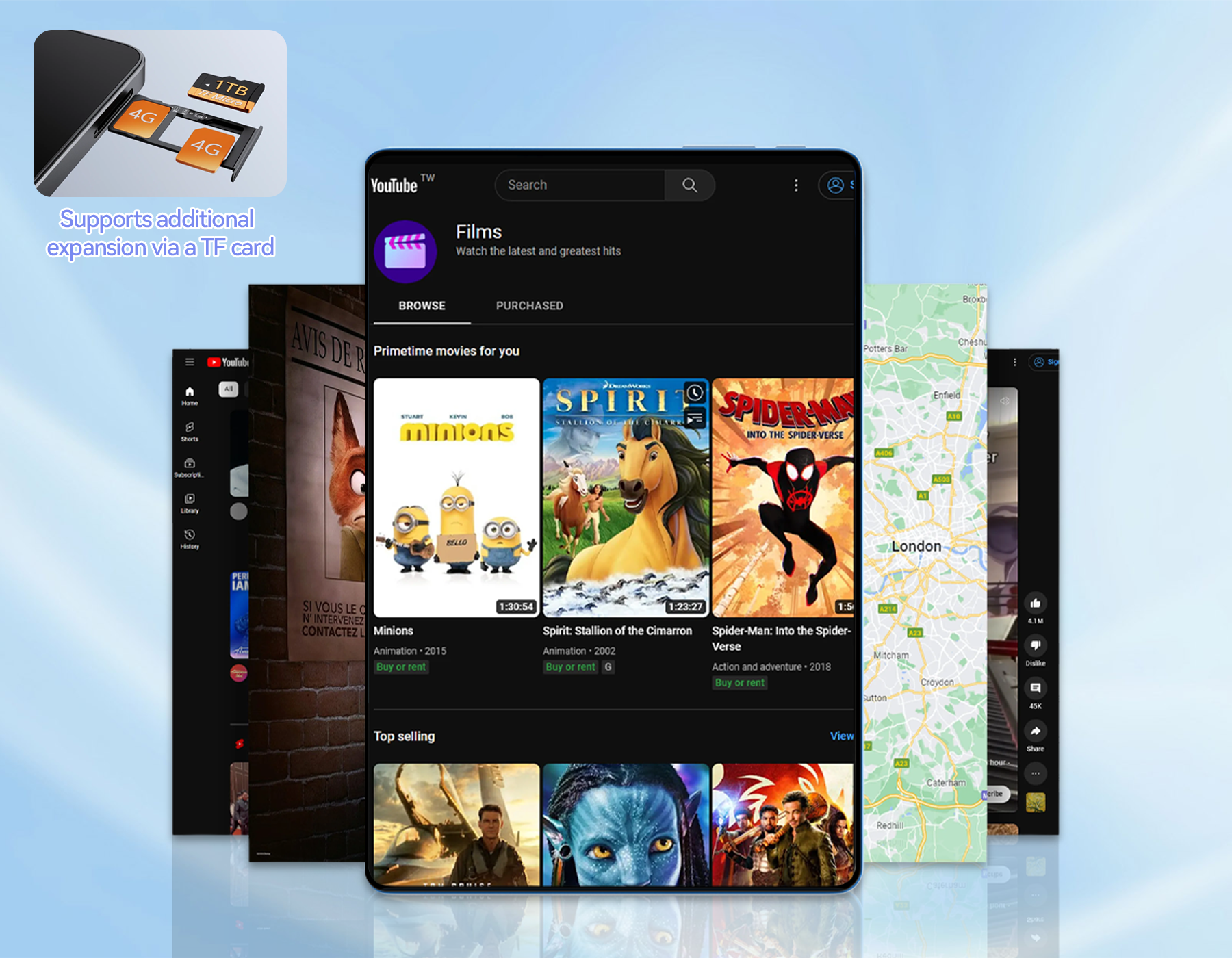 Venloria HD Screen Tablet app compatibility detail - 6GB RAM smooth app opening and multitasking