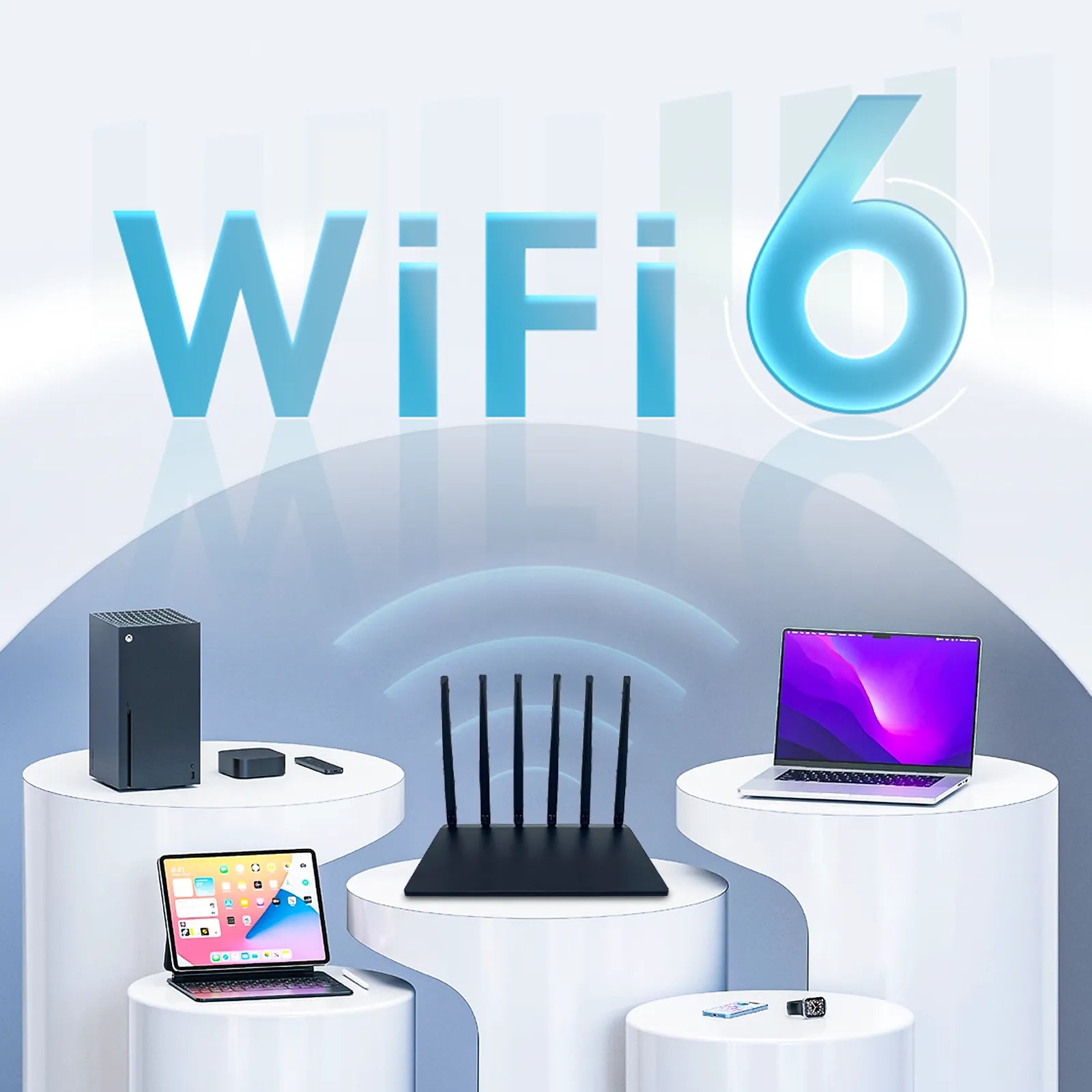Venloria WiFi Router WiFi 6 Dual Band