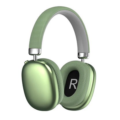 Green Sintra Noise Cancelling Headphones with a 'R' logo on a white background