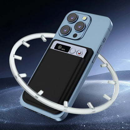 Bytech Voice Recorder on a white circular stand against a dark background